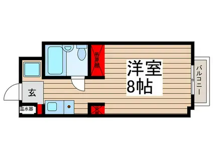 レジデンスM(ワンルーム/3階)の間取り写真