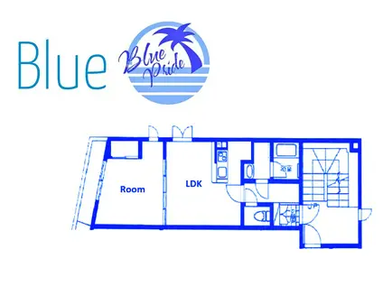 平和堂ビル(1LDK/2階)の間取り写真