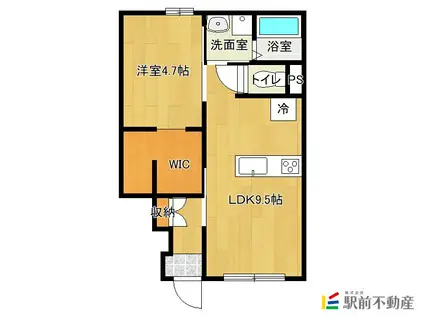 L-BASE本庄(1LDK/1階)の間取り写真