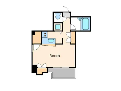 ライブラフラット(ワンルーム/5階)の間取り写真