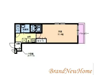 フジパレスヴィレッジ白鷺(1K/3階)の間取り写真