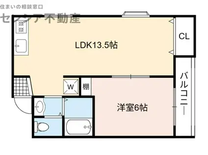 ラファミーユ(1LDK/5階)の間取り写真