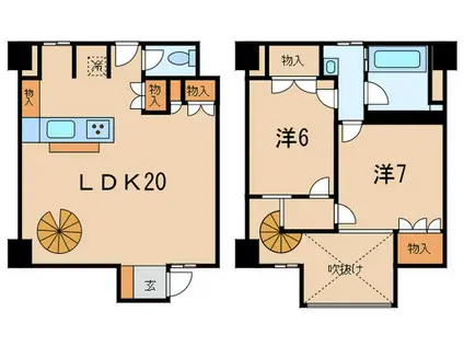グレイスビーノ(2LDK/1階)の間取り写真