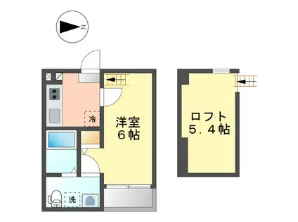 VIVACE(1SK/1階)の間取り写真