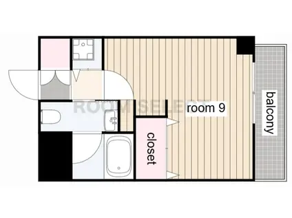 エグゼプレジオ(ワンルーム/11階)の間取り写真