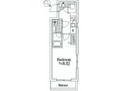 ルフレグランデ多摩川(1K/3階)の間取り写真