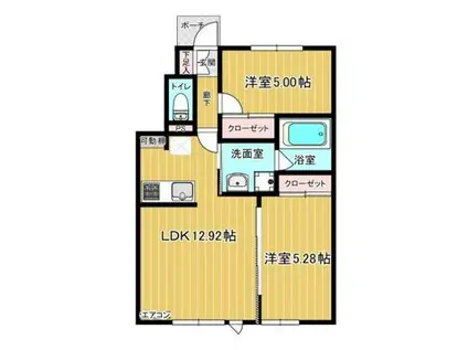 FAREEST II(2LDK/1階)の間取り写真