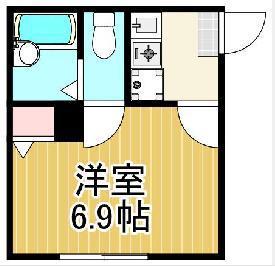 レジデンス江北(1K/1階)の間取り写真