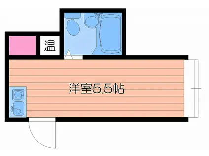 ジオナ野江(ワンルーム/2階)の間取り写真