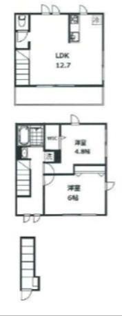 ヴィラ・シンビオーズ三軒茶屋(2LDK/2階)の間取り写真