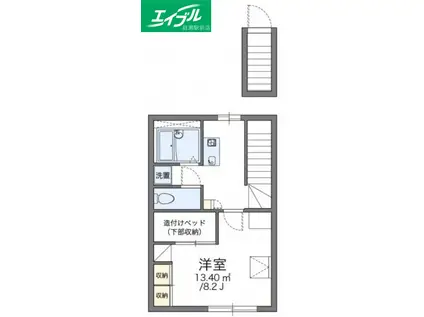 レオパレスA&K(1K/2階)の間取り写真