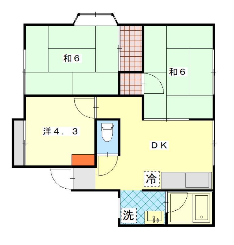MTハイツ(3DK/2階)の間取り写真