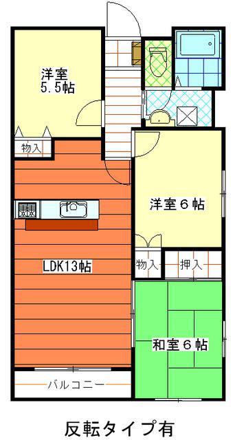 シャトレ21(3LDK/2階)の間取り写真