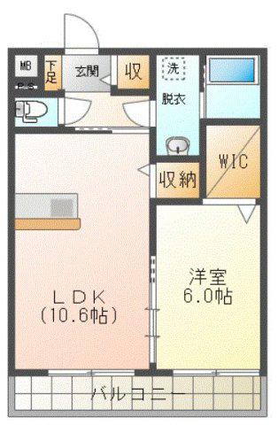 メルローズ寿第1(1LDK/1階)の間取り写真