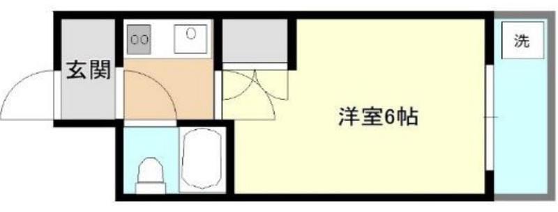ベルハイム長瀬駅前(1K/2階)の間取り写真