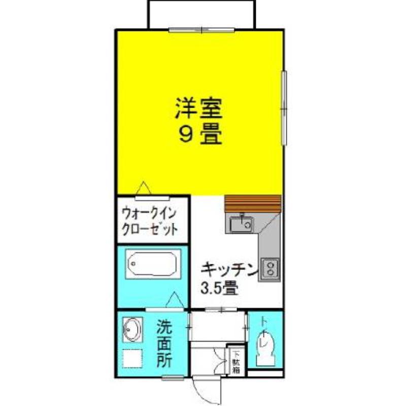 セントラル・フェスタII(ワンルーム/2階)の間取り写真