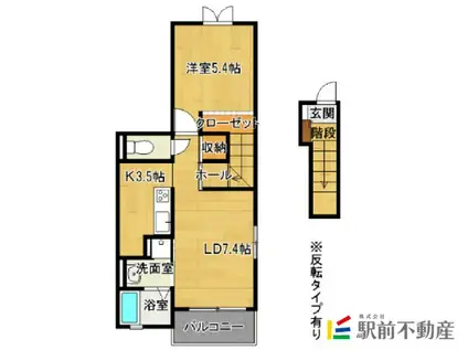 ピュアライヴ V(1LDK/2階)の間取り写真