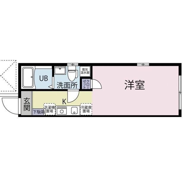 GRANDE OIMACHI(1K/3階)の間取り写真