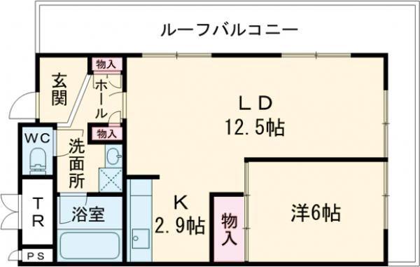 藤和ライブタウン本山(1LDK/4階)の間取り写真
