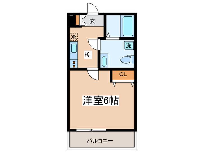 BELLE SCENE ITABASHI(1K/2階)の間取り写真