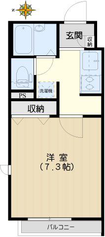 アネシス目白台(1K/1階)の間取り写真
