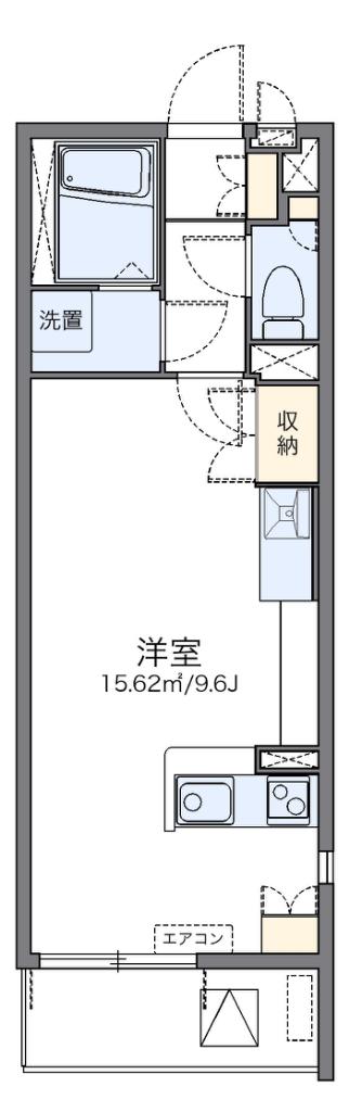 レオネクストコミンチャーレ九条(ワンルーム/3階)の間取り写真