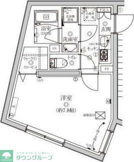 VERXEED STAIR MUSASHI-KOYAMA(1K/3階)の間取り写真