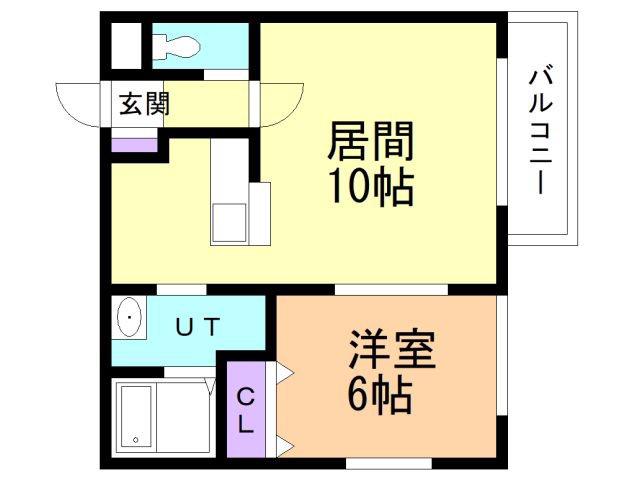 シルフキャメロット(1LDK/3階)の間取り写真