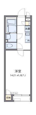 クレイノアヴァンセ座間(1K/2階)の間取り写真
