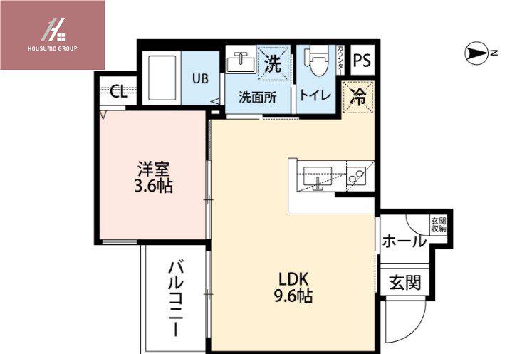 ROBOT HOME 平野(1LDK/3階)の間取り写真