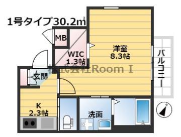 メゾン・ド・西梅田 旭化成ヘーベルメゾンHEBEL HAUS(1K/3階)の間取り写真