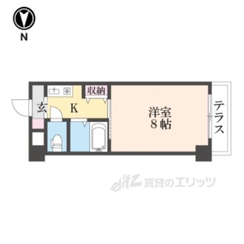 アベニューリップル長田2(1K/2階)の間取り写真