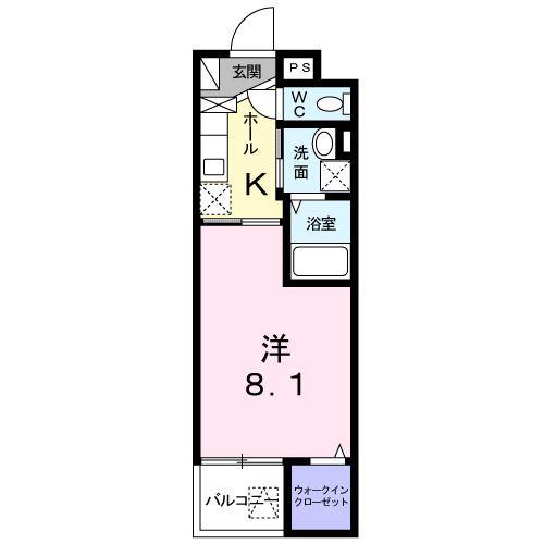 エクセレントIII藤田(1K/3階)の間取り写真