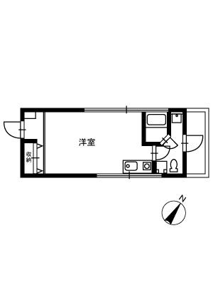 CASARAFFINATA(ワンルーム/3階)の間取り写真
