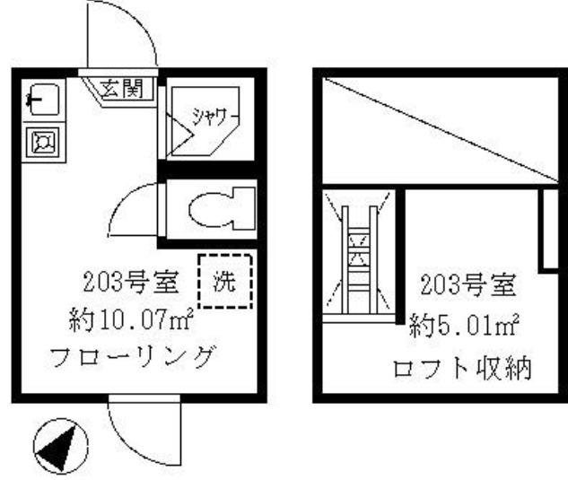 ティ・アーモドリーム(ワンルーム/2階)の間取り写真