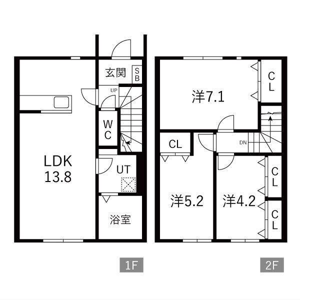PROGRESS III(3LDK/1階)の間取り写真