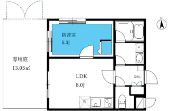 ASTILE STUDIO SUMIDAHIKIFUNE(1LDK/1階)の間取り写真