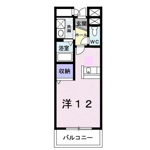コーポAZUMA(ワンルーム/2階)の間取り写真