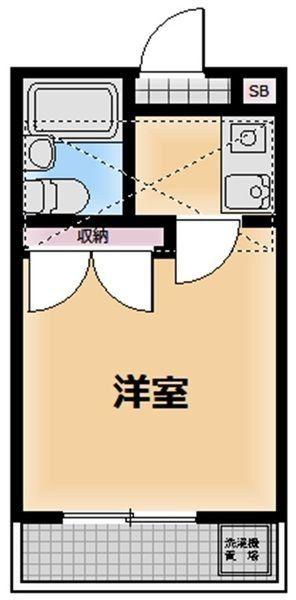 ノーブルソネット(1K/2階)の間取り写真