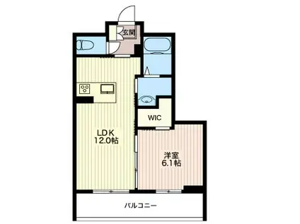 アルテージ錦(1LDK/1階)の間取り写真