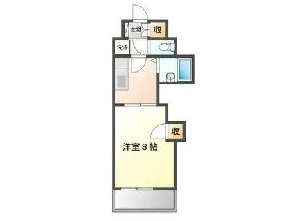 アベニュー黒崎(1K/1階)の間取り写真