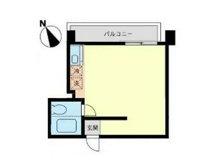 江ノ島シーサイドマンション(ワンルーム/1階)の間取り写真