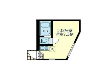 ユナイト七島パンナロード(ワンルーム/1階)の間取り写真