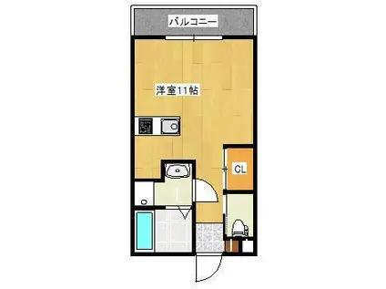プレファランス薩摩川内(ワンルーム/3階)の間取り写真