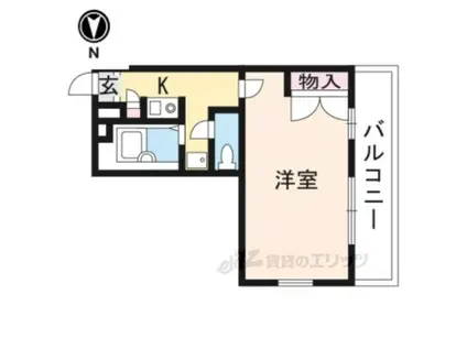 レオパレス関屋(1K/2階)の間取り写真