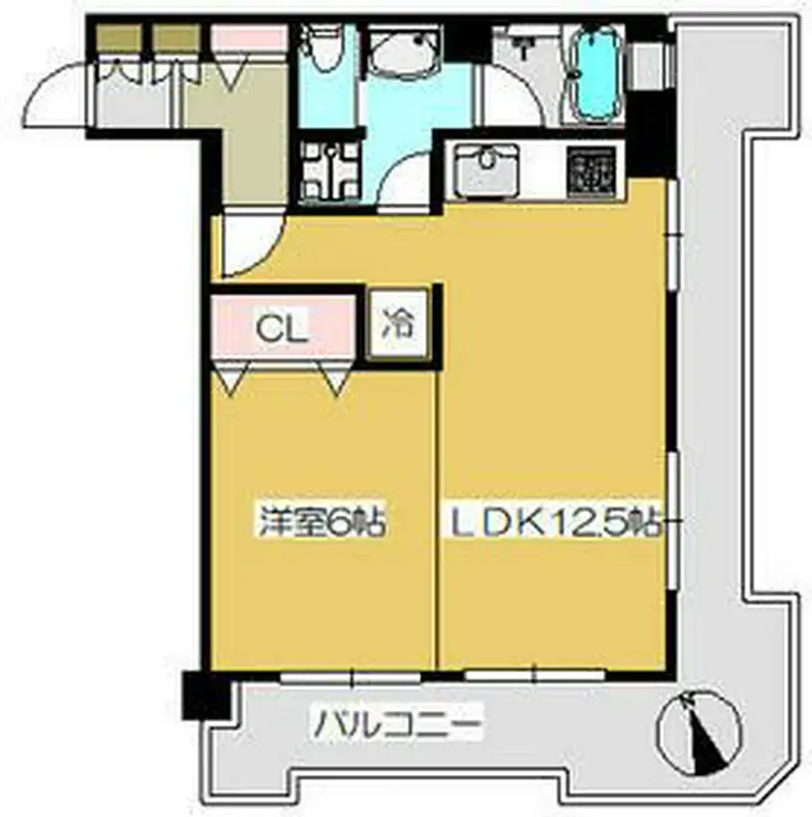 パラスト島津山 6階階 間取り