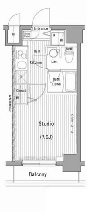ガーラ・グランディ横濱桜木町 7階階 間取り