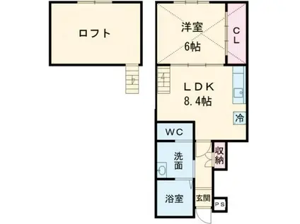 SEPTIEME (1SLDK/1階)の間取り写真
