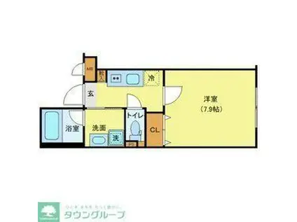 J-ARC上石神井(1K/1階)の間取り写真