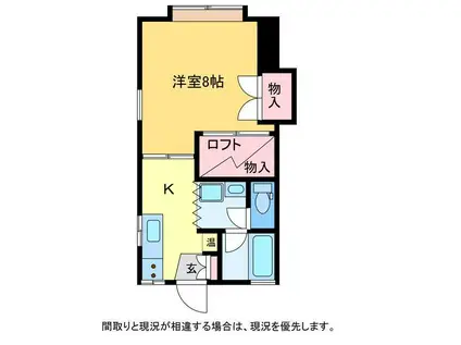 アコーダンス松田(1K/1階)の間取り写真